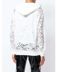 Forte Dei Marmi Couture Lace Hooded Sweatshirt