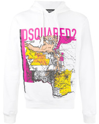 DSQUARED2 Map Print Hooded Sweatshirt