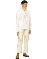 JW Anderson Off White French Terry Print Hoodie