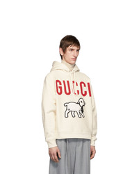 Gucci Off White Oversized Lamb Hoodie