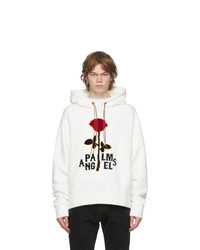 Palm Angels Off White Red Rose Hoodie