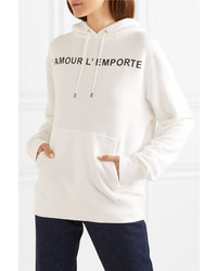 Les Rêveries Oversized Printed Cotton Blend Jersey Hoodie