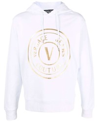 VERSACE JEANS COUTURE Round Logo Cotton Hoodie