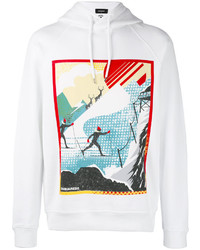 DSQUARED2 Ski Print Hooded Sweatshirt