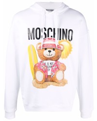 Moschino Teddy Bear Motif Cotton Hoodie