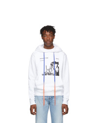 Off-White White And Black Ruined Factory Slim Hoodie