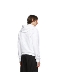 diag unfinished slim hoodie