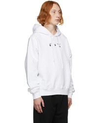 Off-White White Black Negative Mark Hoodie