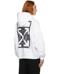 Off-White White Black Negative Mark Hoodie