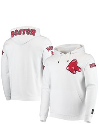 PRO STANDARD White Boston Red Sox Logo Pullover Hoodie At Nordstrom