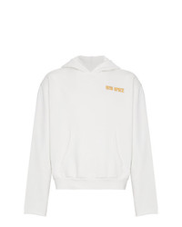 Off-White White Co Art Dad Time On Deck Hooded Sweatshirt
