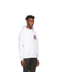 Sss World Corp White Logo Hoodie