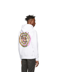 Sss World Corp White Logo Hoodie