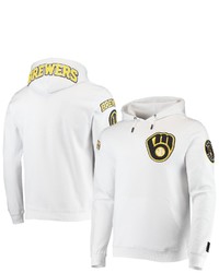 PRO STANDARD White Milwaukee Brewers Logo Pullover Hoodie At Nordstrom