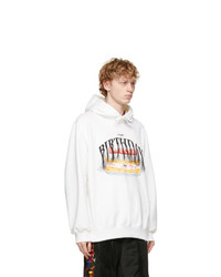 Doublet White Not Birthday Embroidery Hoodie