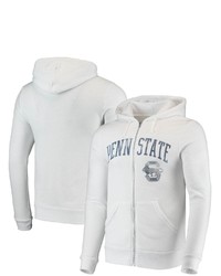 Alternative Apparel White Penn State Nittany Lions Rocky Tri Blend Full Zip Hoodie