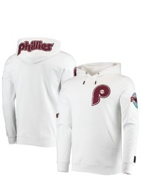 PRO STANDARD White Philadelphia Phillies Logo Pullover Hoodie At Nordstrom