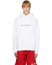 Givenchy White Printed Hoodie