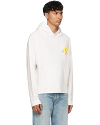 ROGIC White Smiley Face Hoodie