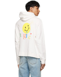 ROGIC White Smiley Face Hoodie