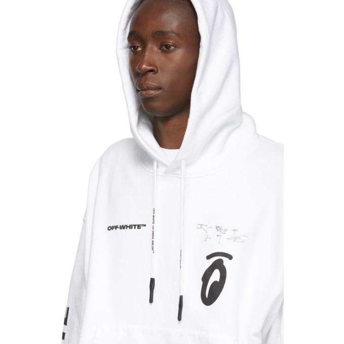 off white splitted arrows hoodie