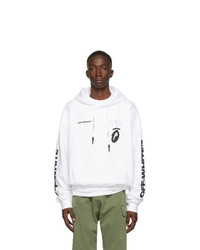 Off-White White Splitted Arrows Hoodie