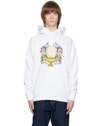 VERSACE JEANS COUTURE White V Emblem Garden Hoodie