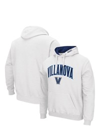 Colosseum White Villanova Wildcats Arch And Logo Pullover Hoodie At Nordstrom