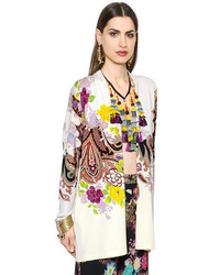 Etro Floral Printed Stretch Silk Jacket