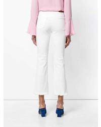 Etro Embroidered Side Panel Cropped Jeans