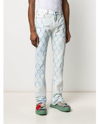 Off-White Fence Print Stacked Jeans