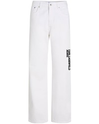 KARL LAGERFELD JEANS Logo Print Straight Leg Jeans