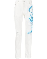 Dolce & Gabbana Logo Spray Print Jeans