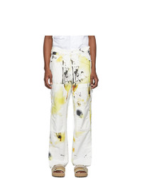 Off-White Multicolor Futura Edition Abstract Carpenter Jeans