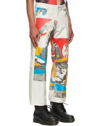 Bethany Williams Off White Cotton Trousers