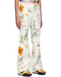 Casablanca Off White Printed Jeans