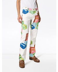 Casablanca Trunk Print Straight Leg Jeans