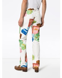 Casablanca Trunk Print Straight Leg Jeans