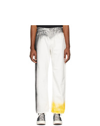 N. Hoolywood White Distressed Jeans