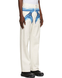 Burberry White Mermaid Tail Jeans