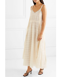 Loewe Cotton Blend Lace Midi Dress