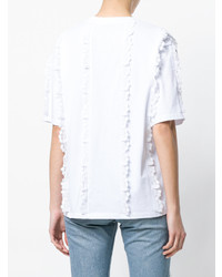 MSGM Lace Trim T Shirt