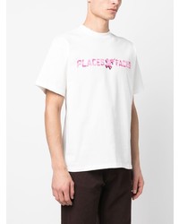 PLACES+FACES Logo Print Cotton T Shirt