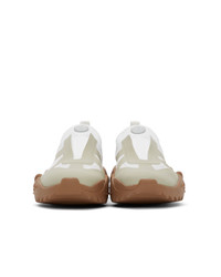 Maison Margiela White And Beige Retro Fit Replica Sneakers