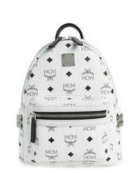 MCM Mini Side Stud Canvas Backpack