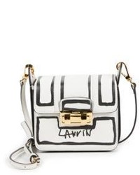 Lanvin Jiji Mini Contour Print Leather Shoulder Bag