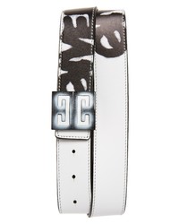 Givenchy X Chito Graffiti Tag 4g Leather Reversible Belt In Blackwhite At Nordstrom