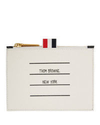 Thom Browne Black And White Small Paper Label Coin Purse