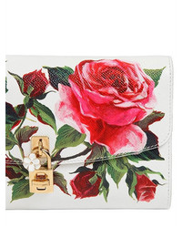Dolce & Gabbana Roses Dauphine Print Leather Clutch