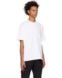 Solid Homme White Bonded T Shirt